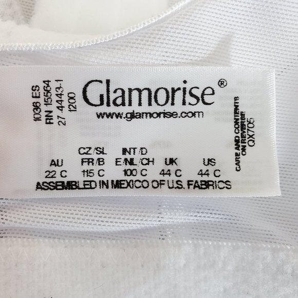 Glamorise Magic Lift Front Hook Soft Cup Bra White - Picture 6 of 7